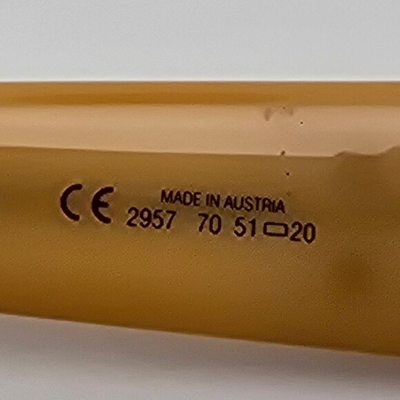 Christian Dior 2957 70 Yellow Eyeglasses Frame w/ Case Austria 51-20-120 - Picture 9 of 16